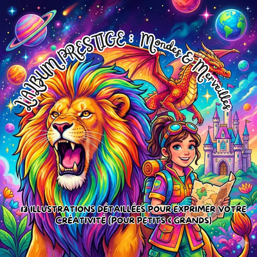 Worlds & Wonders (Printable Coloring Ebook)