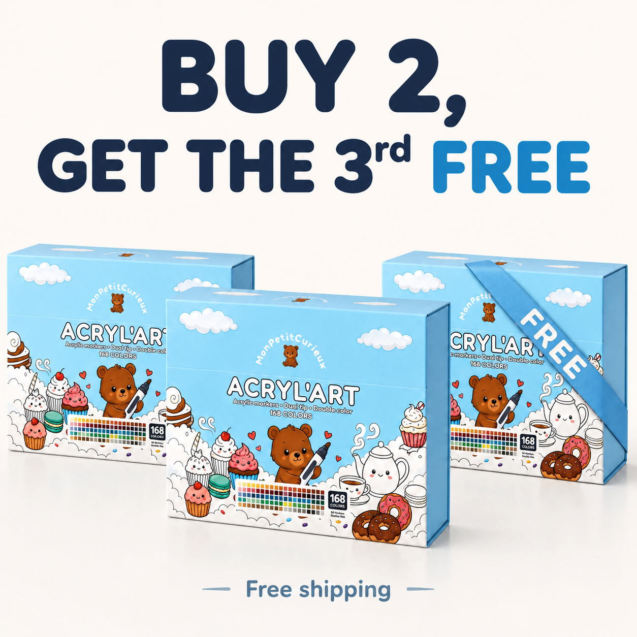 Buy 2 get the 3rd free