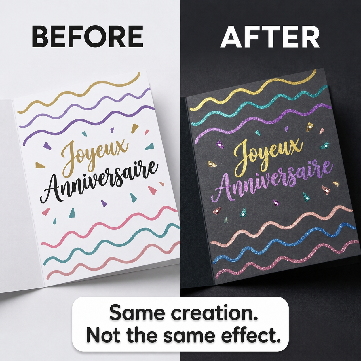 Before / after shimmer effect