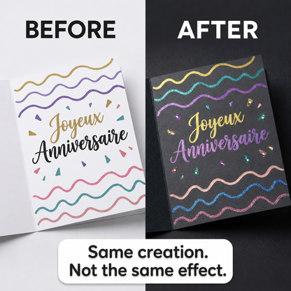 Before / after shimmer effect